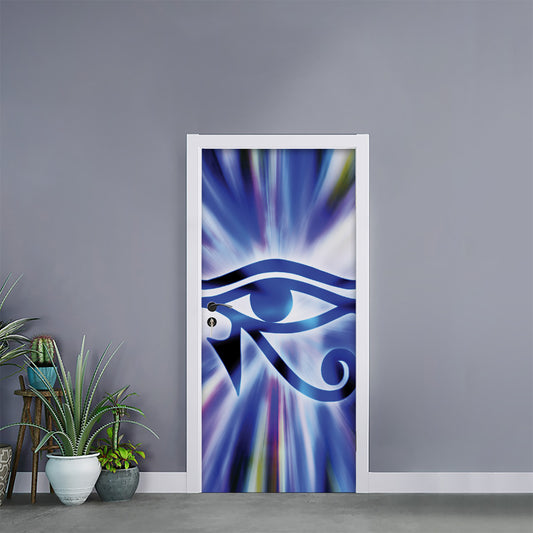 Egyptian Eye Of Horus Print Door Sticker
