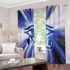 Egyptian Eye Of Horus Print Extra Wide Grommet Curtains