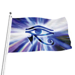 Egyptian Eye Of Horus Print Flag