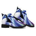 Egyptian Eye Of Horus Print Flat Ankle Boots