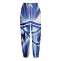 Egyptian Eye Of Horus Print Fleece Lined Knit Pants