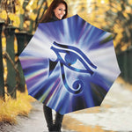 Egyptian Eye Of Horus Print Foldable Umbrella