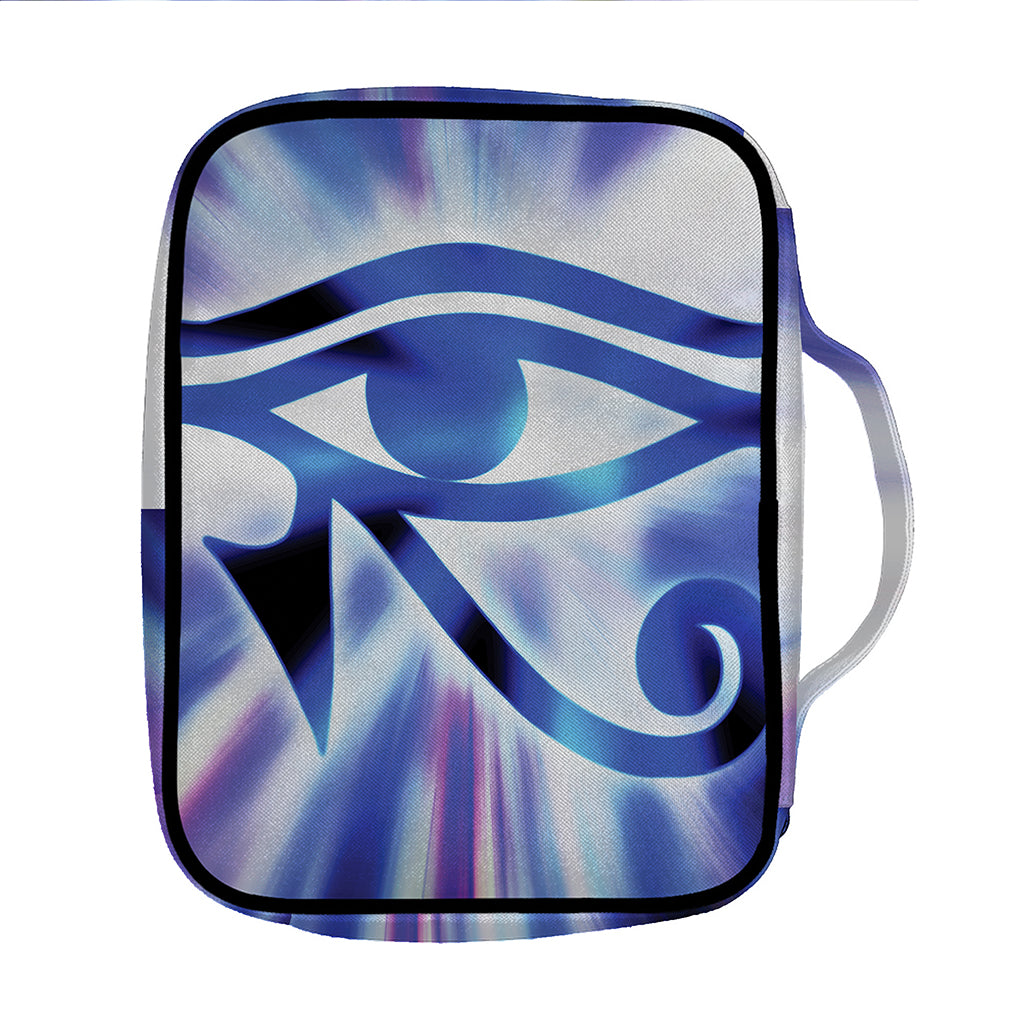 Egyptian Eye Of Horus Print Front Pocket Bible Bag