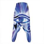 Egyptian Eye Of Horus Print Hammer Pants