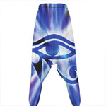 Egyptian Eye Of Horus Print Hammer Pants
