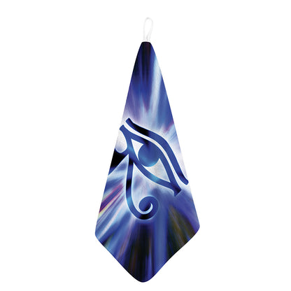 Egyptian Eye Of Horus Print Hand Towel