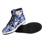 Egyptian Eye Of Horus Print High Top Leather Sneakers