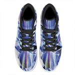 Egyptian Eye Of Horus Print High Top Leather Sneakers