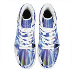 Egyptian Eye Of Horus Print High Top Leather Sneakers