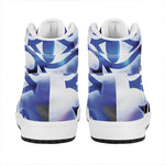 Egyptian Eye Of Horus Print High Top Leather Sneakers