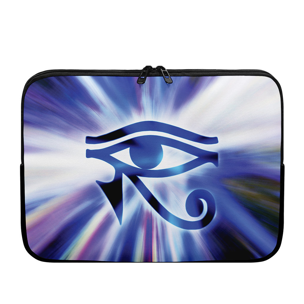 Egyptian Eye Of Horus Print Laptop Sleeve