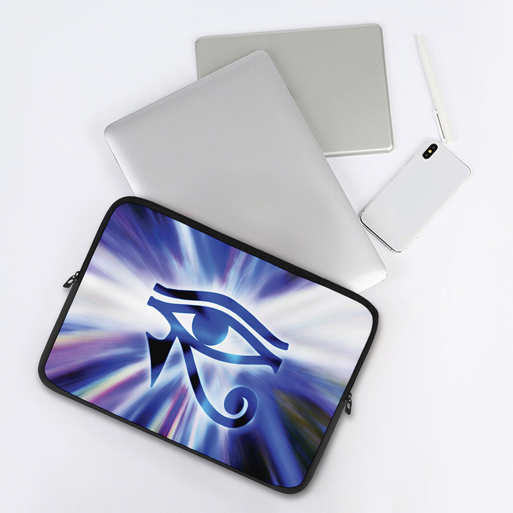 Egyptian Eye Of Horus Print Laptop Sleeve