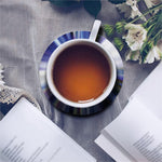 Egyptian Eye Of Horus Print Leather Coaster Set