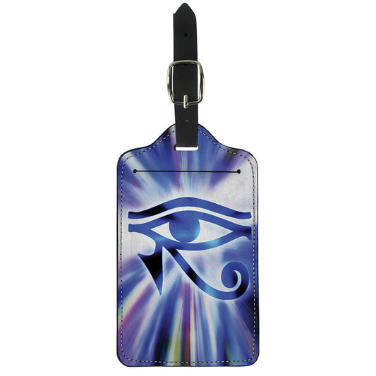 Egyptian Eye Of Horus Print Luggage Tag