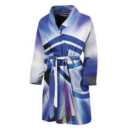 Egyptian Eye Of Horus Print Men's Bathrobe