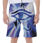 Egyptian Eye Of Horus Print Men's Beach Shorts