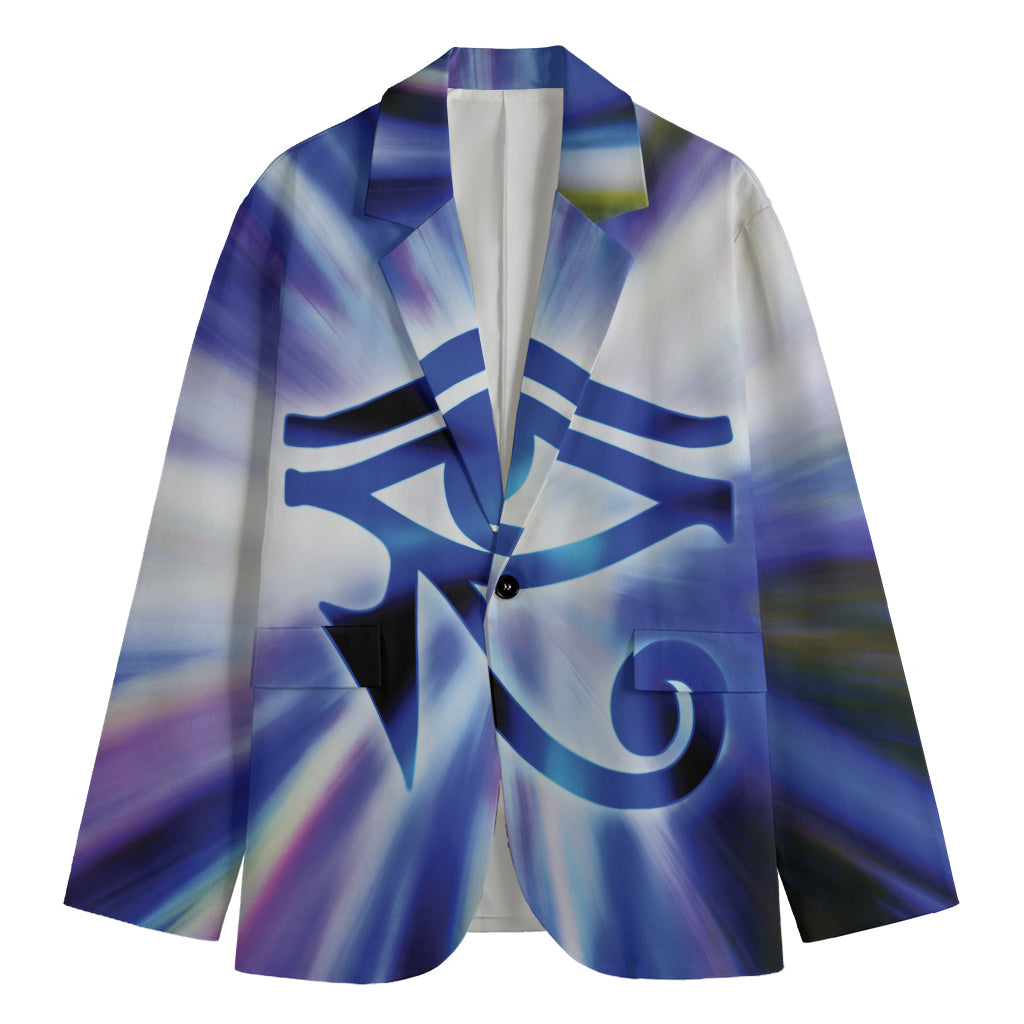 Egyptian Eye Of Horus Print Men's Blazer