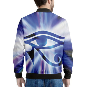 Egyptian Eye Of Horus Print Men's Bomber Jacket