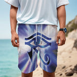 Egyptian Eye Of Horus Print Men's Cargo Shorts
