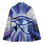 Egyptian Eye Of Horus Print Men's Cotton Blazer