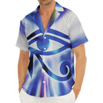 Egyptian Eye Of Horus Print Men's Deep V-Neck Shirt