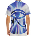 Egyptian Eye Of Horus Print Men's Deep V-Neck Shirt