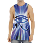 Egyptian Eye Of Horus Print Men's Muscle Tank Top
