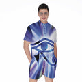Egyptian Eye Of Horus Print Men's Romper