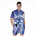 Egyptian Eye Of Horus Print Men's Rompers