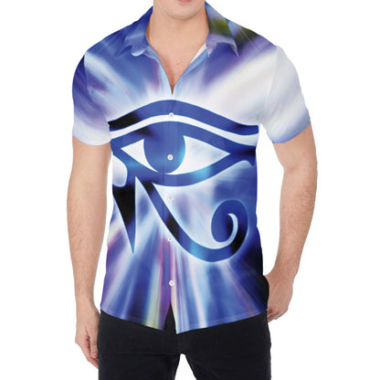 Egyptian Eye Of Horus Print Men's Shirt