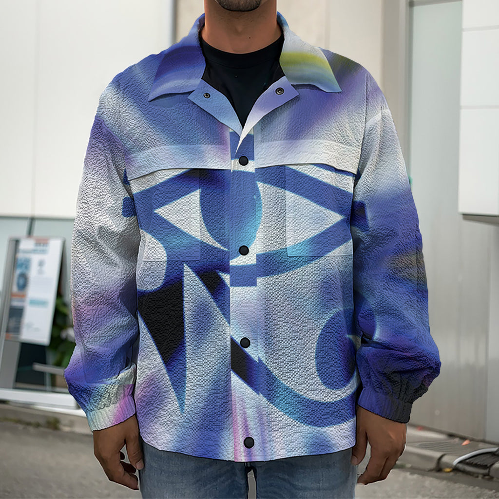 Egyptian Eye Of Horus Print Men's Shirt Jacket