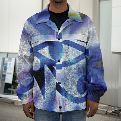 Egyptian Eye Of Horus Print Men's Shirt Jacket