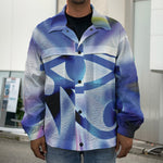 Egyptian Eye Of Horus Print Men's Shirt Jacket