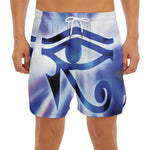 Egyptian Eye Of Horus Print Men's Split Running Shorts