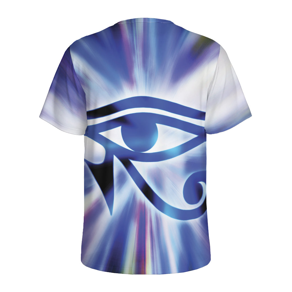 Egyptian Eye Of Horus Print Men's Sports T-Shirt