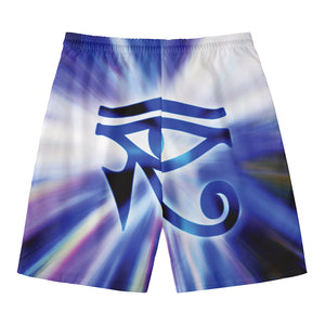 Egyptian Eye Of Horus Print Men's Swim Trunks