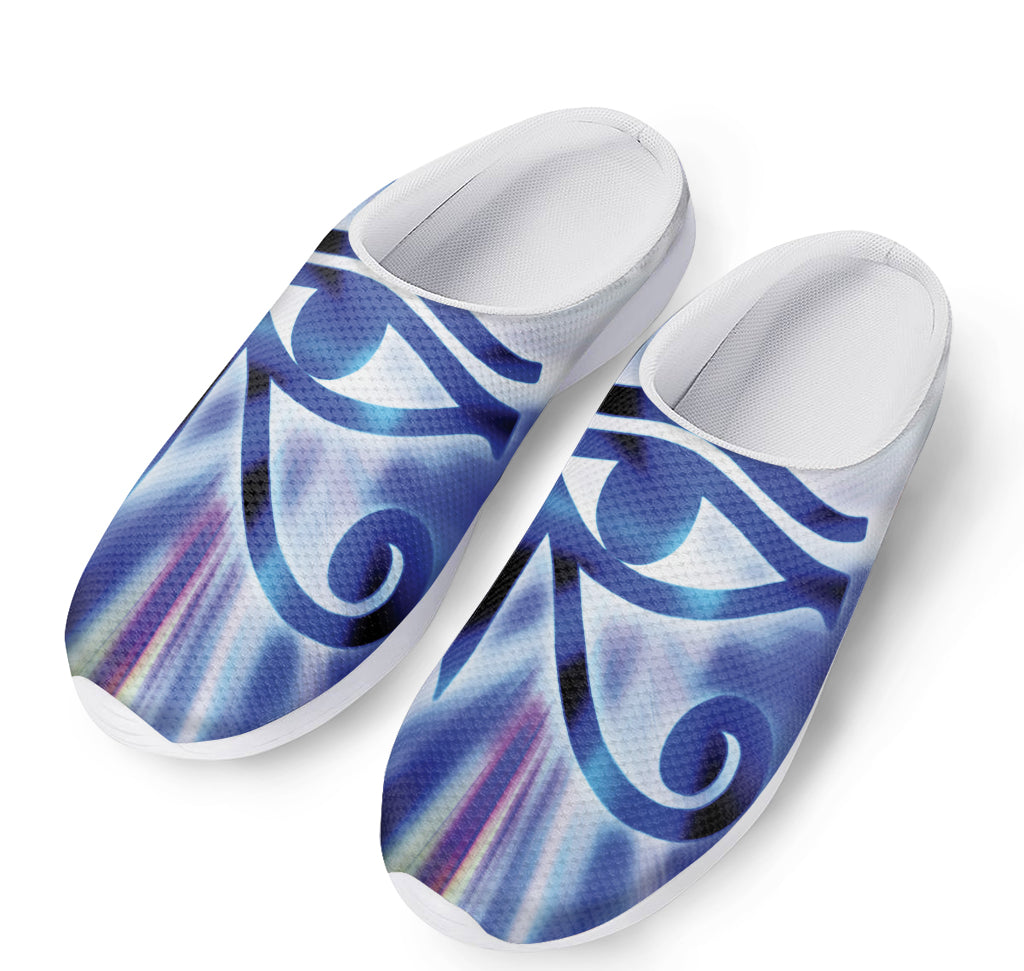 Egyptian Eye Of Horus Print Mesh Casual Shoes