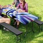 Egyptian Eye Of Horus Print Picnic Table Cover