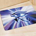 Egyptian Eye Of Horus Print Polyester Doormat