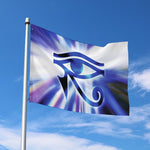 Egyptian Eye Of Horus Print Polyester Flag