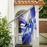 Egyptian Eye Of Horus Print Polyester Flag