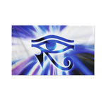 Egyptian Eye Of Horus Print Polyester Flag