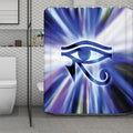 Egyptian Eye Of Horus Print Polyester Shower Curtain
