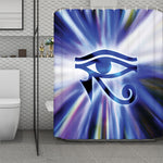 Egyptian Eye Of Horus Print Polyester Shower Curtain