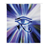Egyptian Eye Of Horus Print Polyester Shower Curtain