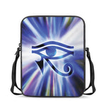 Egyptian Eye Of Horus Print Rectangular Crossbody Bag