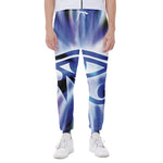 Egyptian Eye Of Horus Print Scuba Joggers