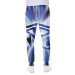 Egyptian Eye Of Horus Print Scuba Joggers