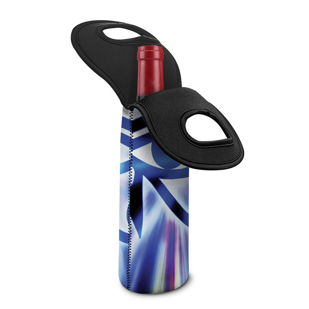 Egyptian Eye Of Horus Print Single Neoprene Wine Tote