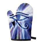 Egyptian Eye Of Horus Print Single Oven Mitt